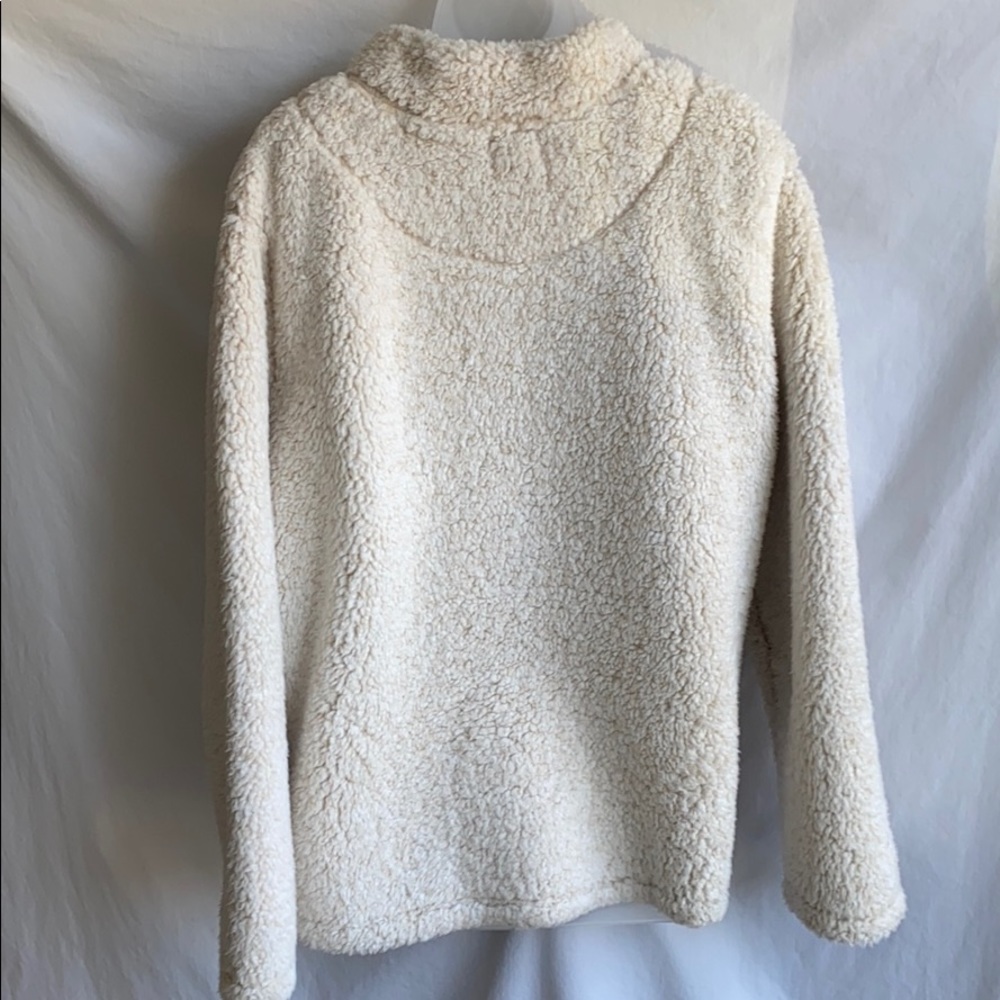 Women’s 1/4 zip heavyweight Sherpa pullover top - Picture 3 of 5